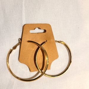 Goldtone Hoops